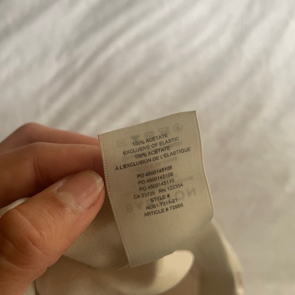 Babaton nude slip satin midi skirt - Picture 6 of 8